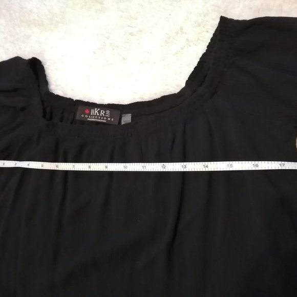 Black off-the-shoulder blouse - Picture 2 of 10